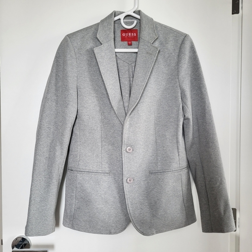 Guess Men Blazer Jacket Light Grey